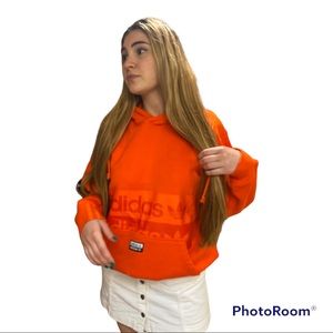 ORANGE ADIDAS HOODIE